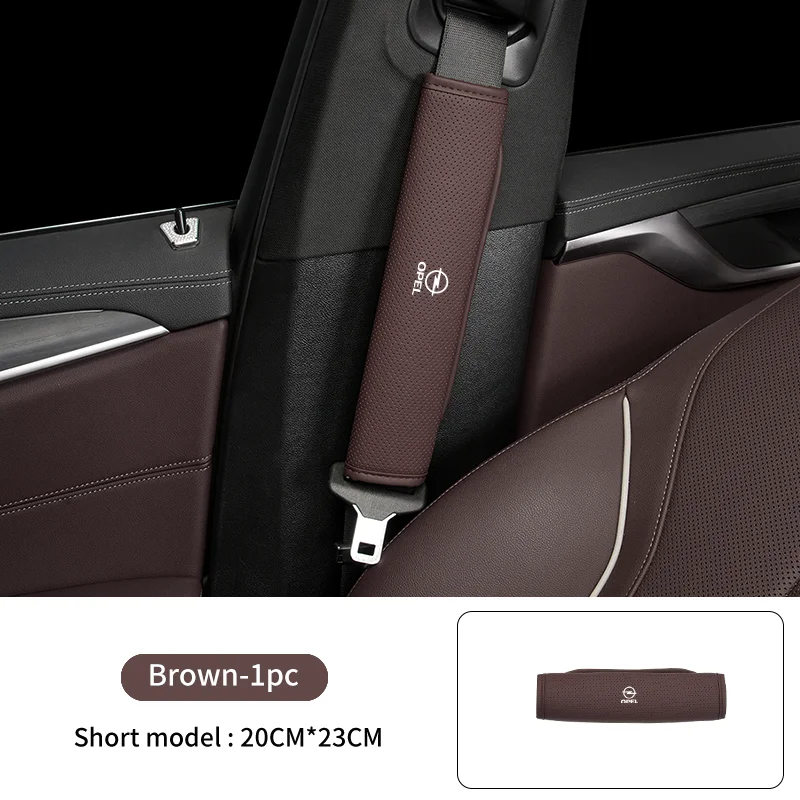 

Автомобильный Кожаный Перфорированный чехол для ремня безопасности для Opel Corsa Astra Insignia Vectra Zafira Meriva Mokka Grandland Vivaro Antara Ampera