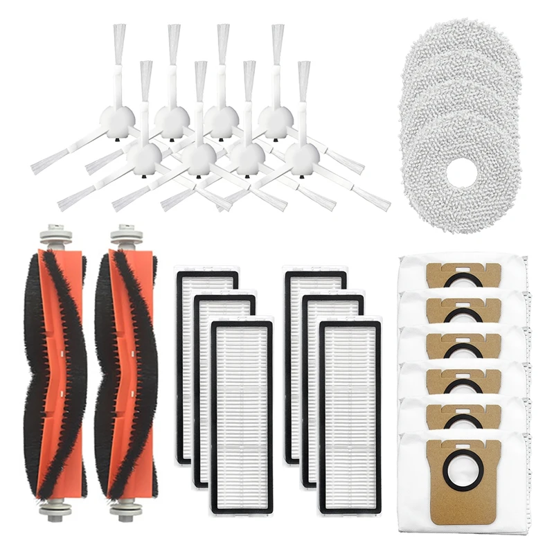 

For Mijia Sweeping Robot Accessories Main Brush + Side Brush + Filter + Dust Bag + Mop