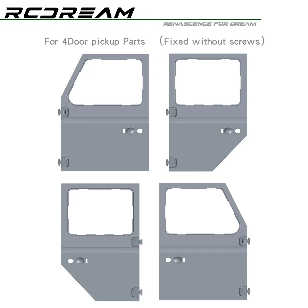 

RCDream Door / Window Glass for RD110 4Door Pickup Spare Parts #D1BU4 D1BU5 D1BU6 D1BU7