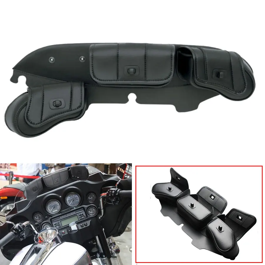 Для Harley Ultra Classic Electra Glide FLHTCU1996-1997 2007-2013 детали мотоцикла 3-карманная сумка для