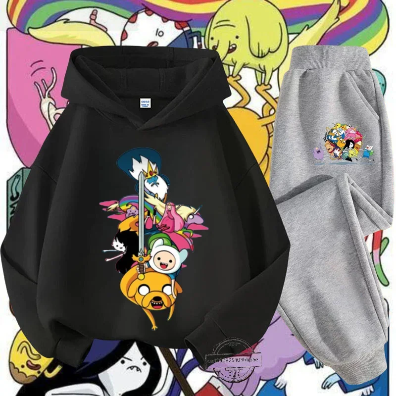 Детская толстовка с длинным рукавом и мультяшным принтом в стиле Харадзюку