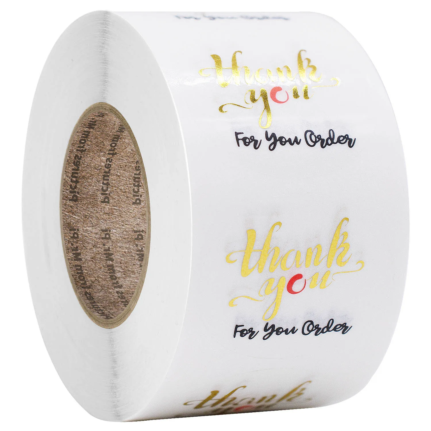 

Roll transparent bronzing thanks baking sticker label sticker 1 inch
