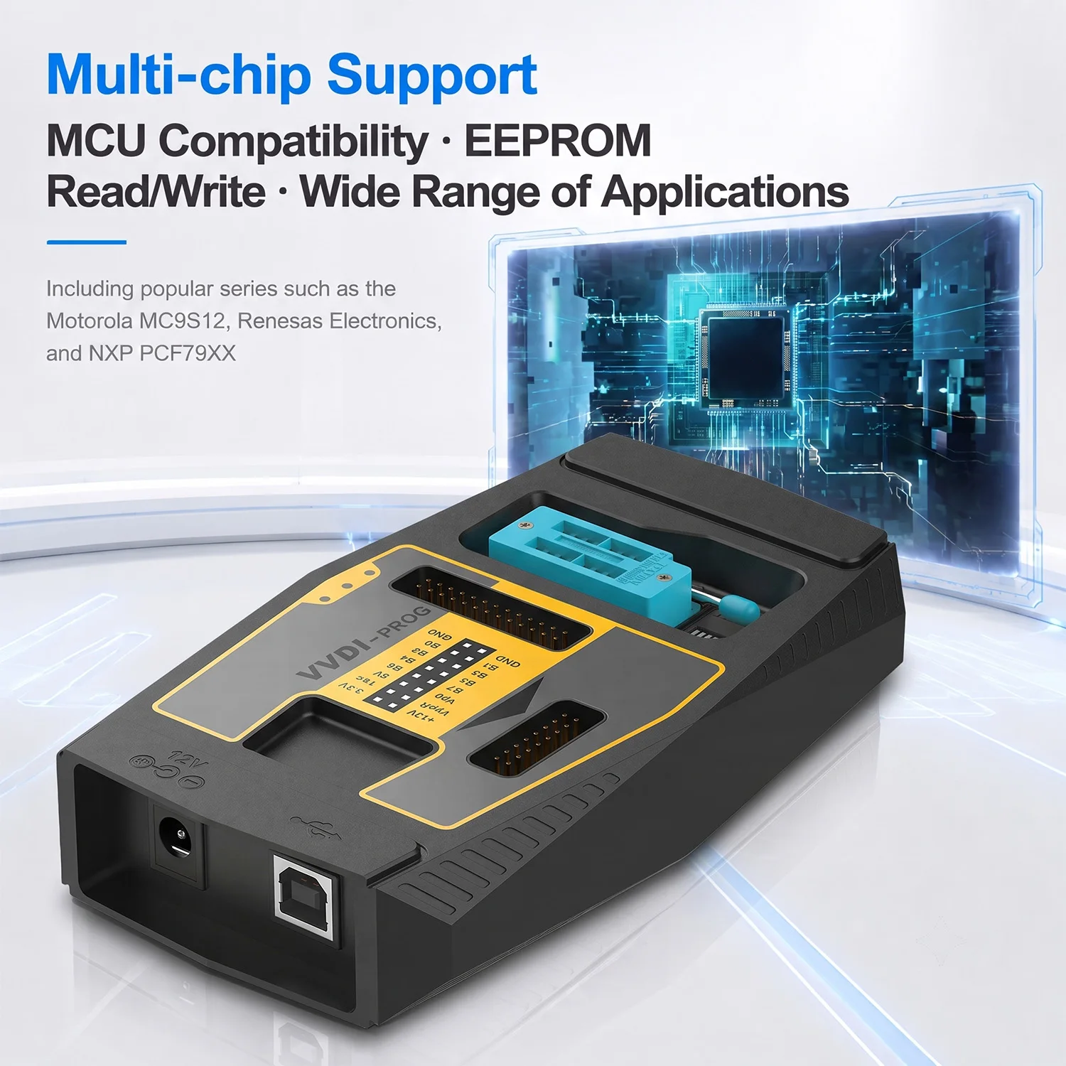 Фото Программатор ECU MCU VVDI PROG для BMW ISN JLR BCM, сброс настроек PCF79XX, обновление бесплатно онлайн. №4
