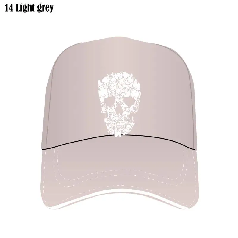 

Fashion New Skull Design Horror Skull Custom Hat Halloween Men Mesh Men Terror Bill Hats Cotton High Quality Snapback T
