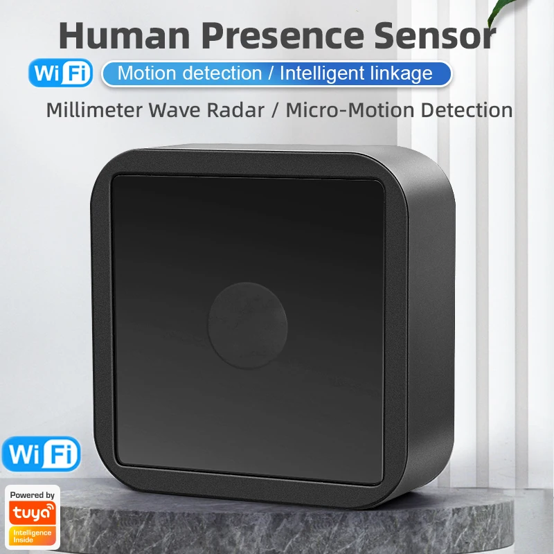 

Датчик присутствия человека Wi-Fi/ZigBee, высокоточный сенсор MmWave для умного дома, с поддержкой приложения Tuya