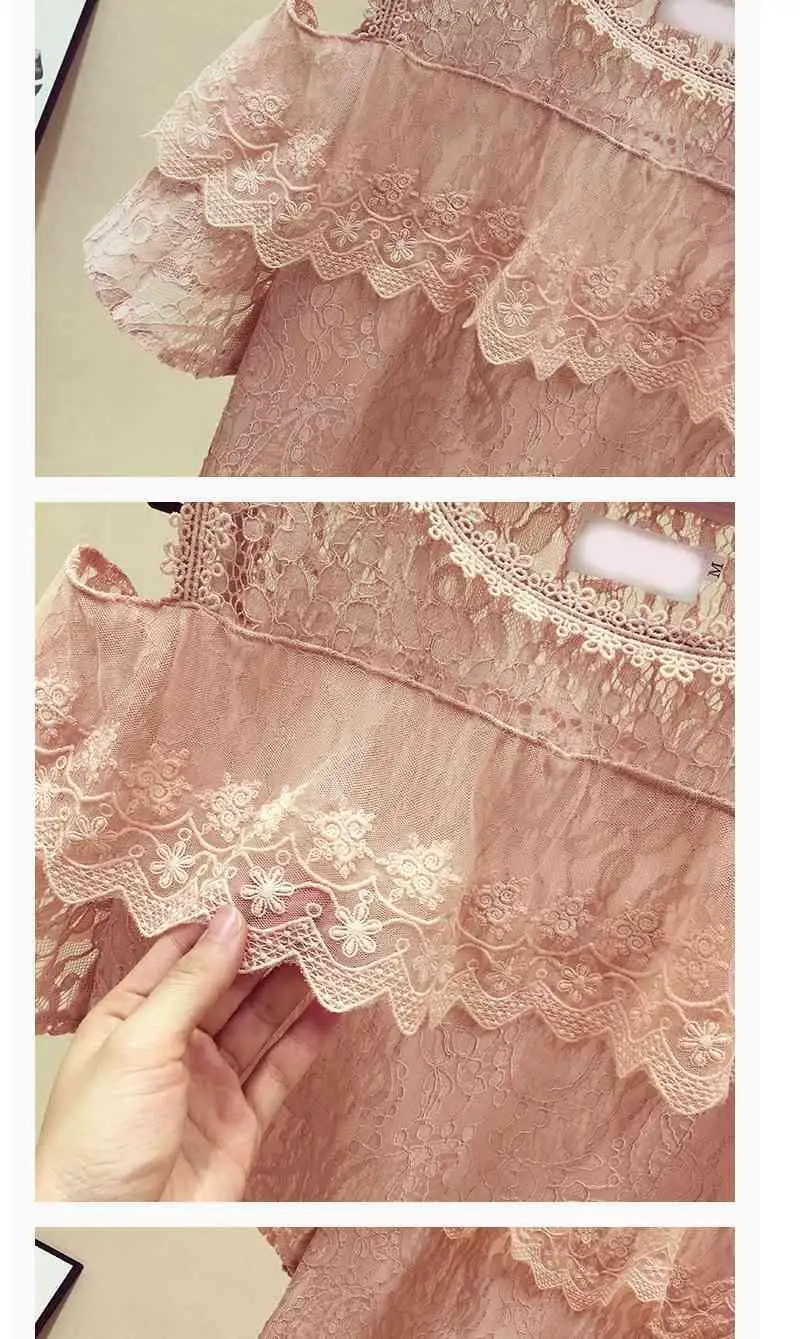 Женские рубашки весна-лето 2022 стильные кружевные блузки женская рубашка с