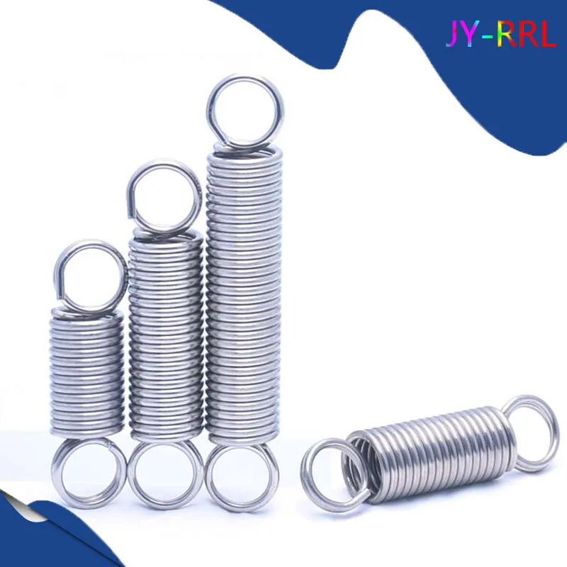 

1Pcs Wire Dia 2.5mm 304 Stainless Steel Dual Hook Small Tension Spring Outer Dia16mm 18mm 20mm 22mm 25mm Length 110-344mm