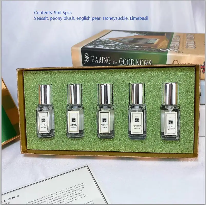 

jom02 high quality unisex perfume mini set women natural taste floral long lasting with atomizer for men fragrances