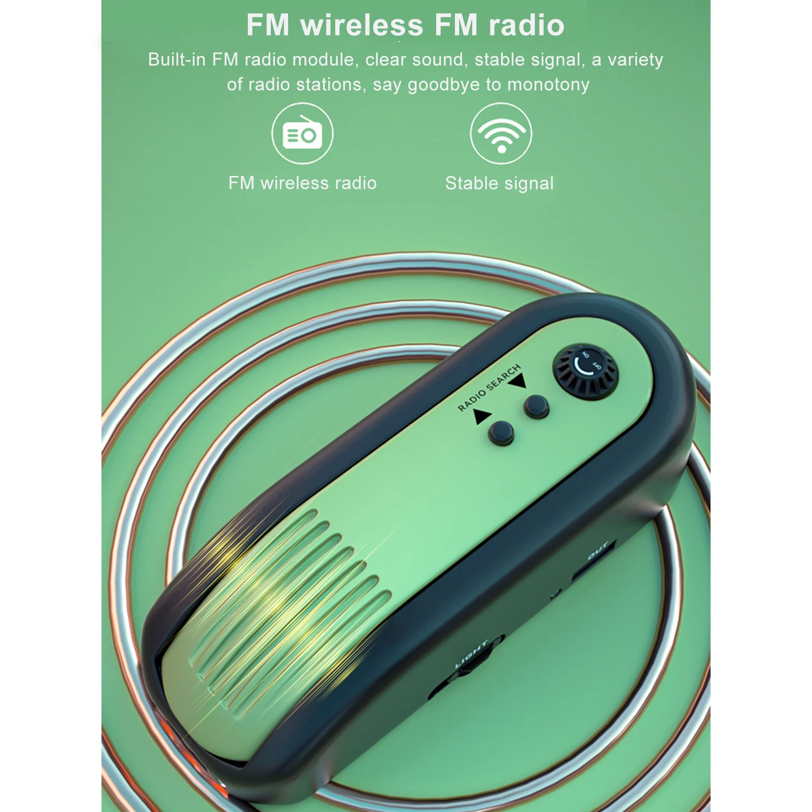 

Многофункциональный радиоприемник с рукояткой, работающий от батареек, AM/FM радио, портативный Радиоприемник с фонариками, зарядное устройс...