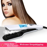 steam hair straightener does not hurt hair electronic splint negative ion straight hair comb household mini electric comb