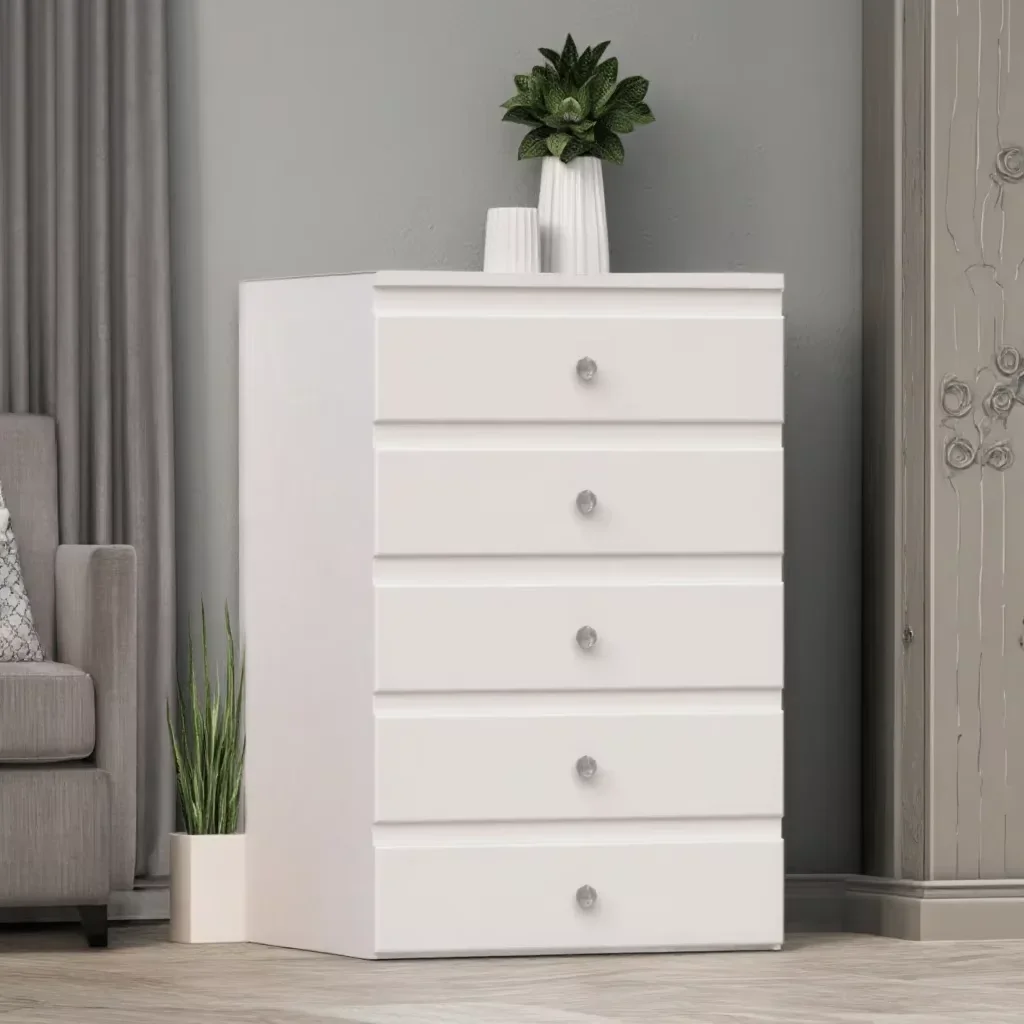 Фото Для Moderne 5-Schubladen-Schubladen Weiße Rumah Home Office Küche Esszimmer Bauernhausstv Solid Panel Cabinet №5