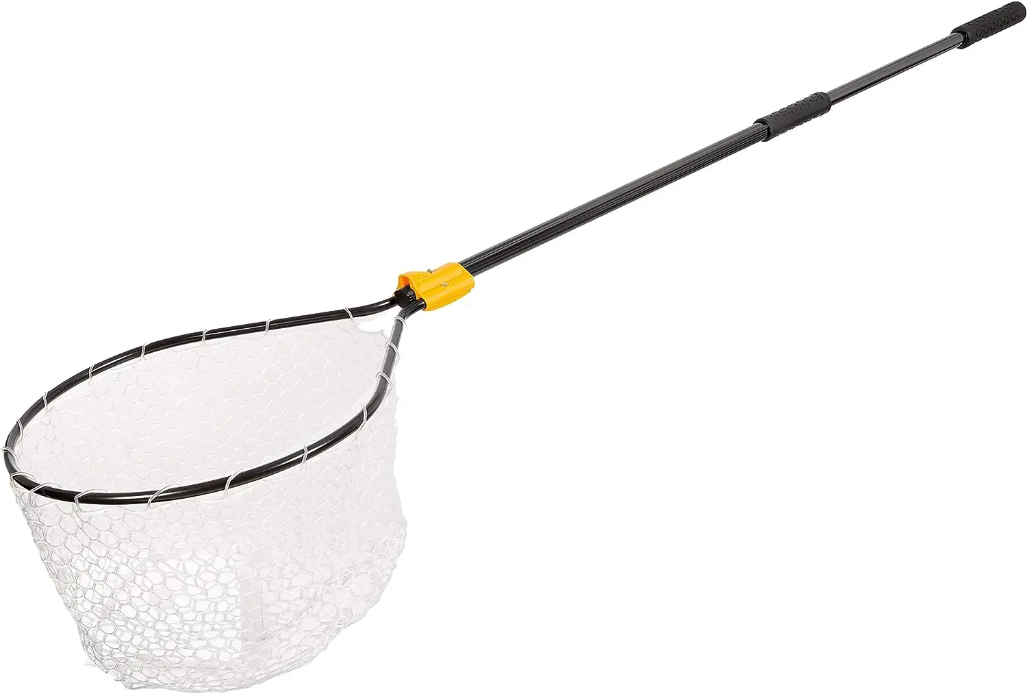 

Telescoping Handle Net | Teardrop Hoop Size 21" X 24" | Telescoping Handle 35-60"| Net Depth 13",/Yellow