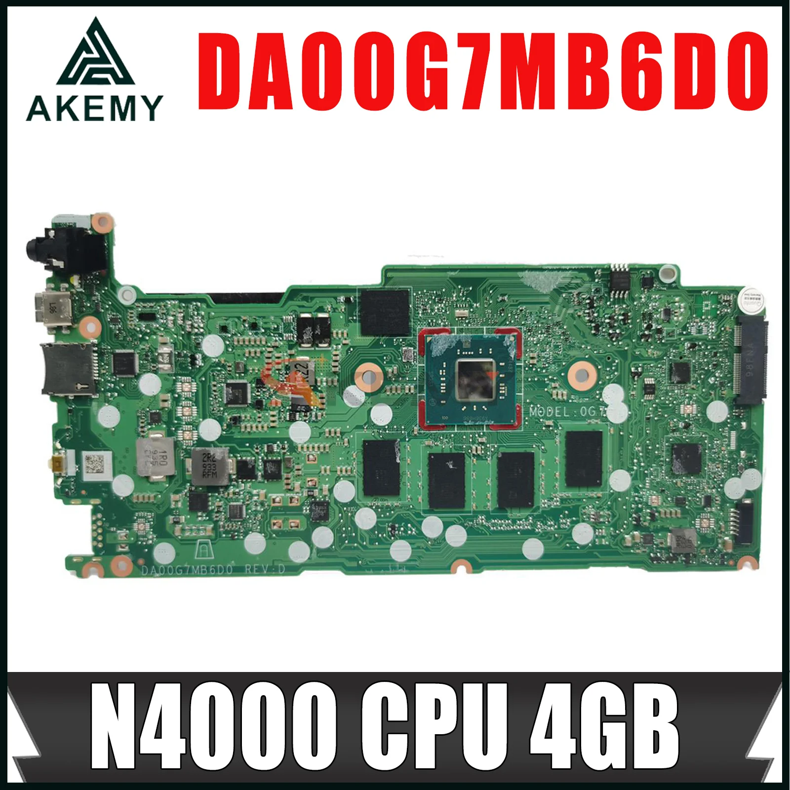 

For HP Chromebook X360 12B-CA TPN-Q228 Laptop Motherboard DA00G7MB6D0 L70808-001 N4000 4GB 32GEMMC Perfect Test