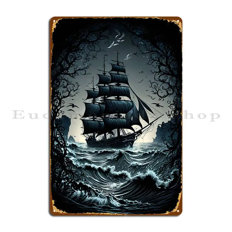 

Металлический плакат Stormy Seas, персонализированный постер на стену, пещера, клуб, бар, клуб, жестяной плакат