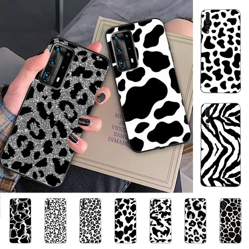 

Fashion Leopard Print Phone Case for Huawei P30 40 20 10 8 9 lite pro plus Psmart2019