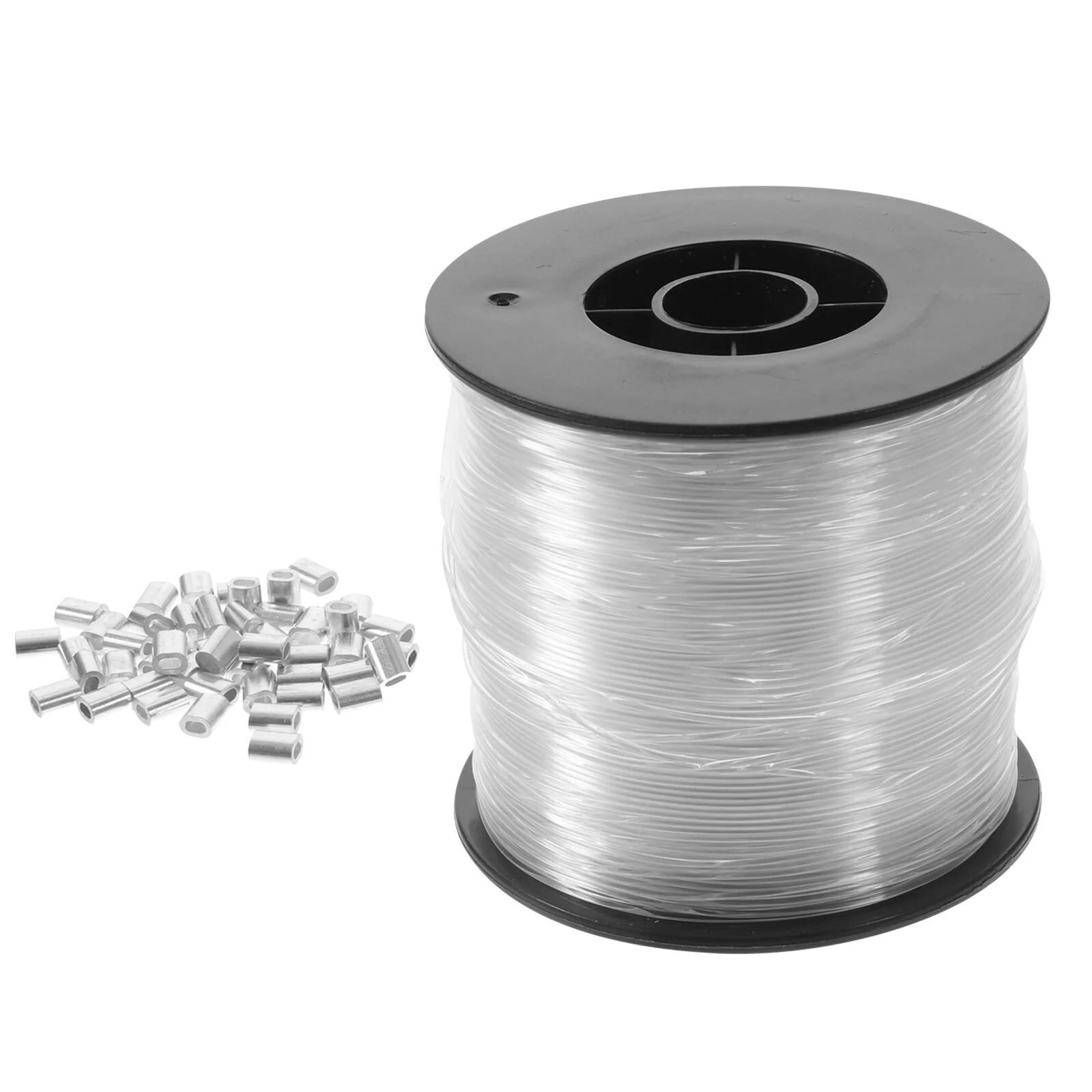 

Fishing Line Clear Hanging String Wire Aluminum Crimping Sleeves Decorations Nylon