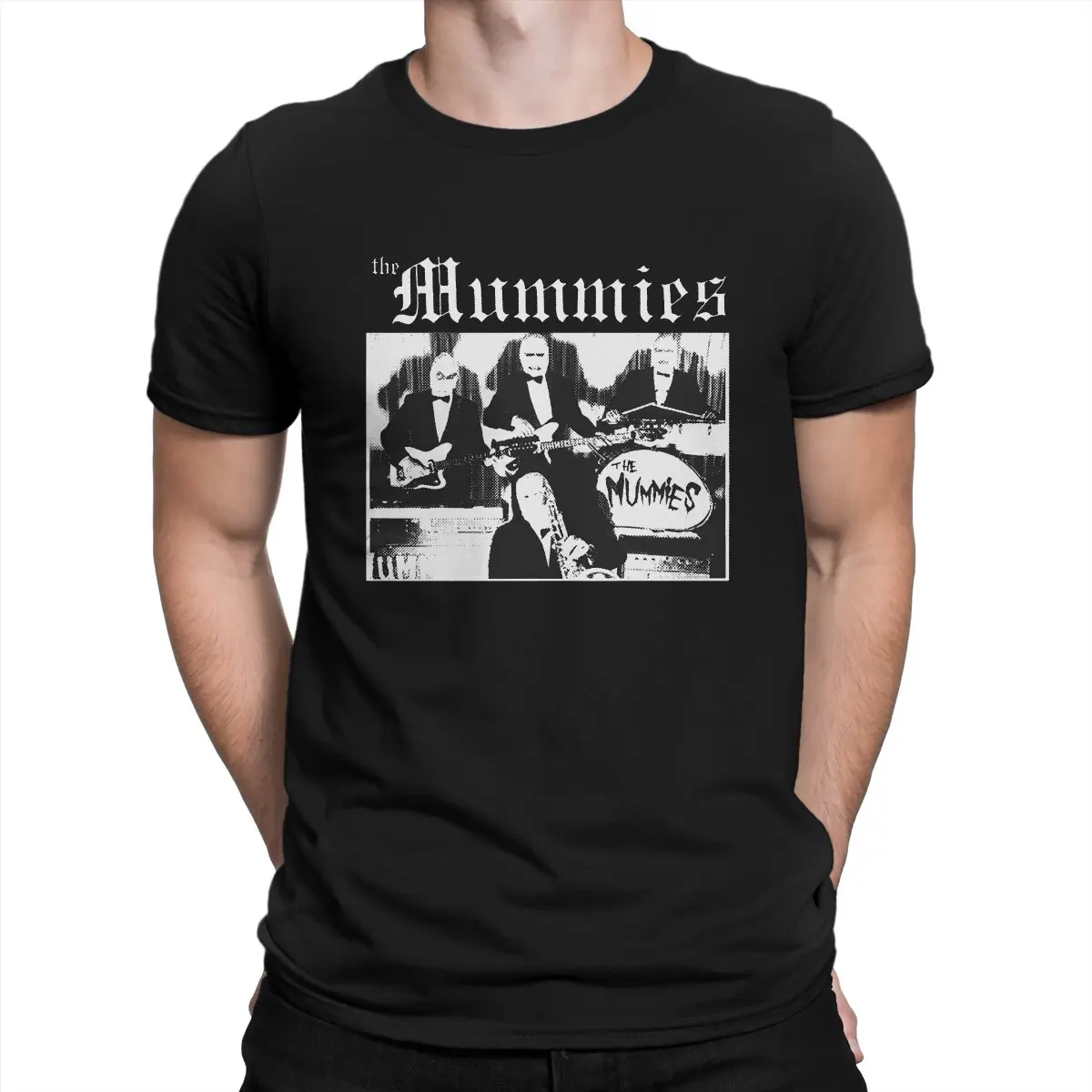 

Classic Men T Shirt Mummies Funny Tee Shirt Short Sleeve Round Neck T-Shirt Cotton Printed Clothing