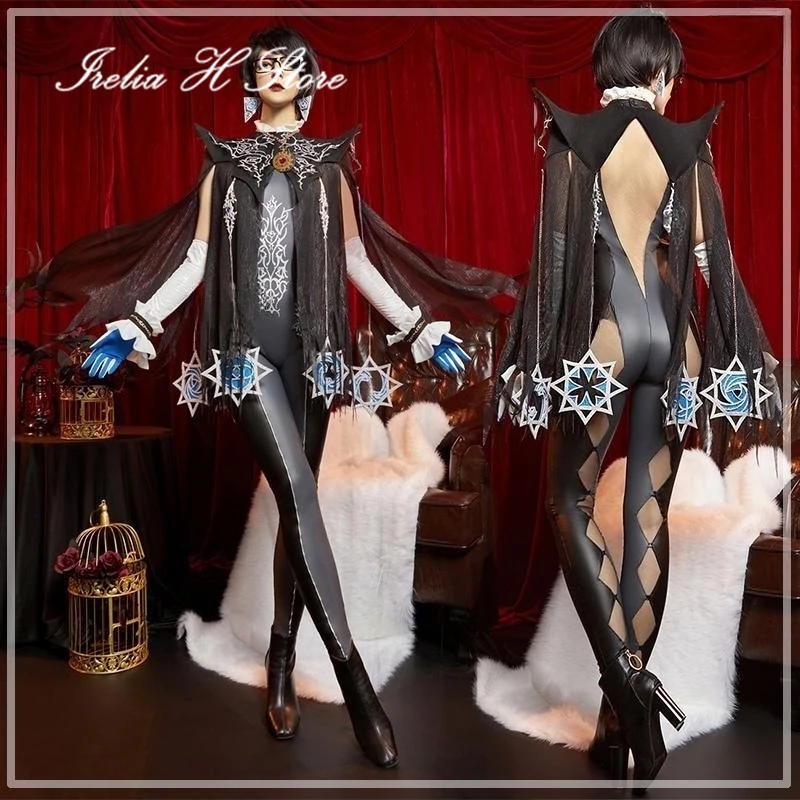 

Irelia H Store Bayonetta 2 Bayonetta Cosplay Costume Bayonetta Black Sexy Jumpsuit Game Battle Cosplay Costume