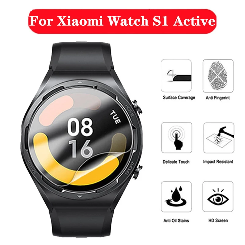 

3PCS Soft Hydrogel Film For Xiaomi S1 Active Smartwatch Clear Screen Protectors For Xiaomi Mi Watch S1 Active Not Glass