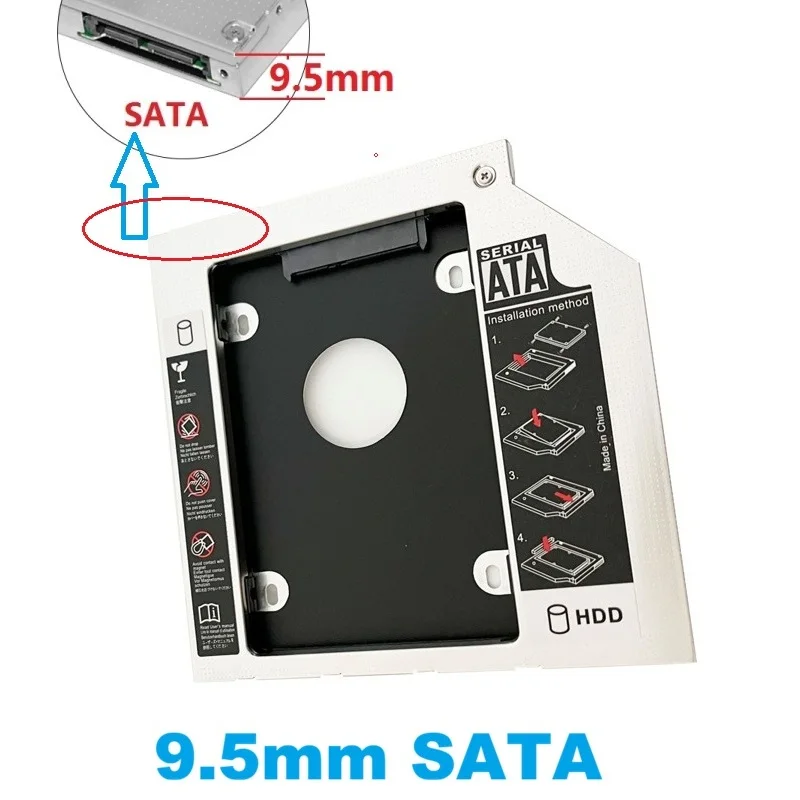 Фото Второй отсек для жесткого диска HDD (оптический отсек) для HP 17-x116dx, 17-f113dx, 15-E033TX, 15-ba077ng, 17-g102AX, 15-ab022ng, 15-ak003ng №3
