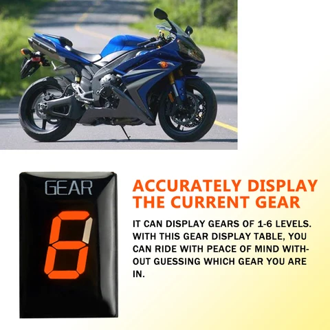 Индикатор скорости для мотоциклов Yamaha YZF-R1 R6 R6S XJ6 FZ1 FZ1N FZ8 FZS 1000 Fazer TDM 900 FZ400