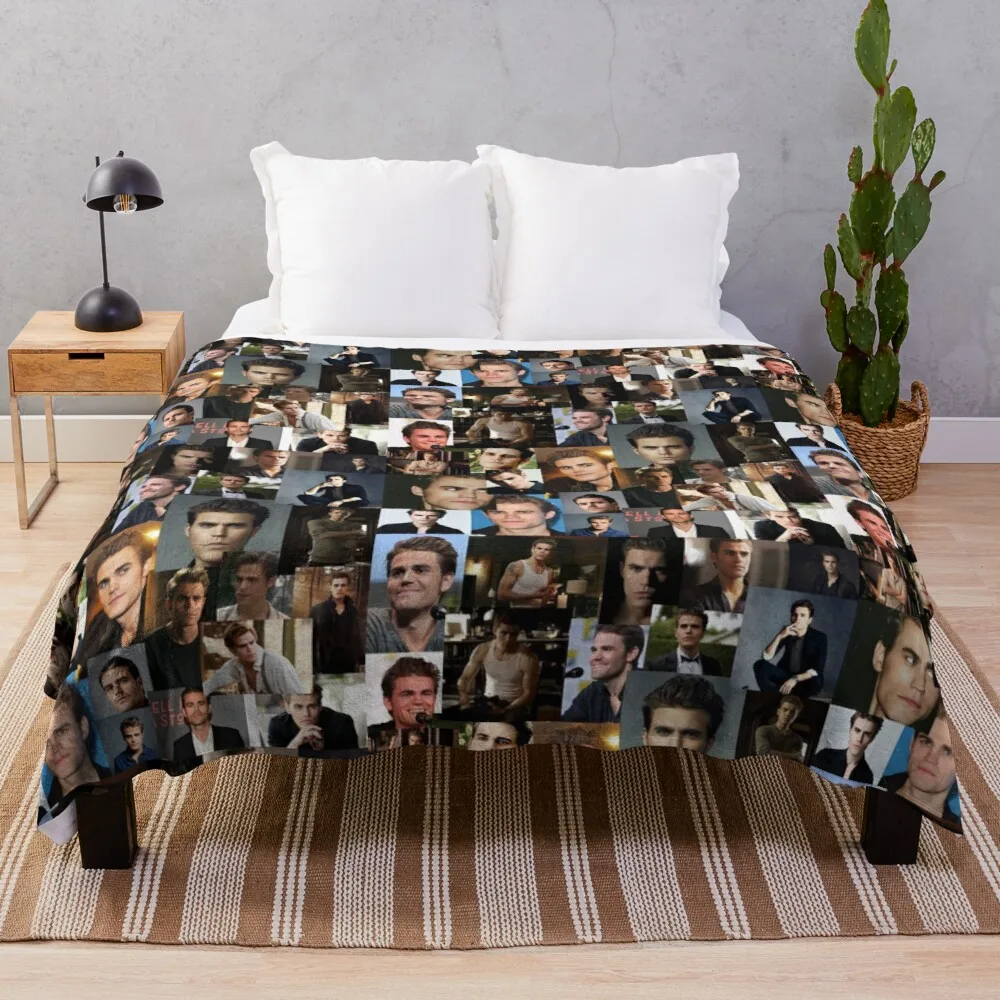 

paul wesley Throw Blanket blanket wool