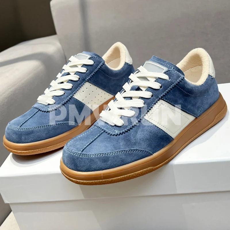 

Женские замшевые туфли на платформе, разноцветные универсальные лоферы на плоской подошве с круглым носком, весна-осень 2023