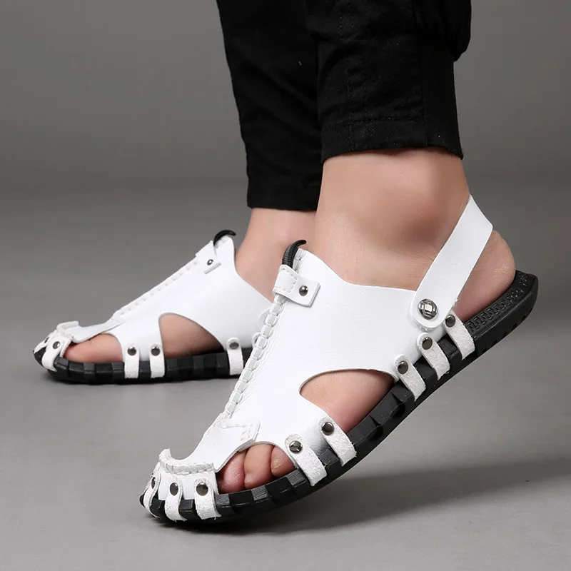 Сандалии и босоножки ручной работы из натуральной кожи Повседневная модная