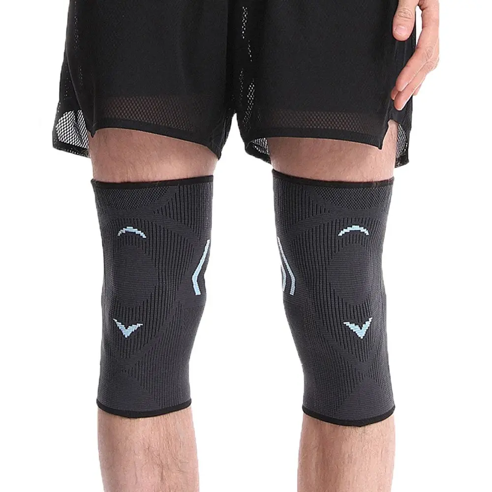 

Наколенники эластичные для взрослых, качественный Nyclon спандекс, нескользящие спортивные наколенники, спортивные аксессуары для бега, велоспорта