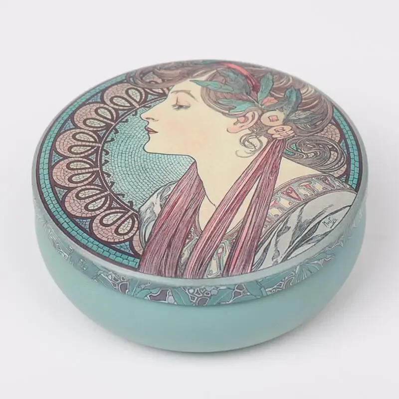 

Круглая жестяная коробка для хранения