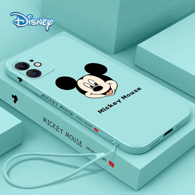 

Disney Mickey Cartoon Mobile Phone Case for iPhone 13 13Pro 12 12Pro 11 Pro X XS MAX XR 7 8 Plus Cute All Inclusive Cover