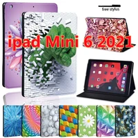 2021 ipad case for mini 6 8 3inch pu leather cover apple ipad mini 6 8 3inch 2021 a2567 a2568 a2569 pencil cases