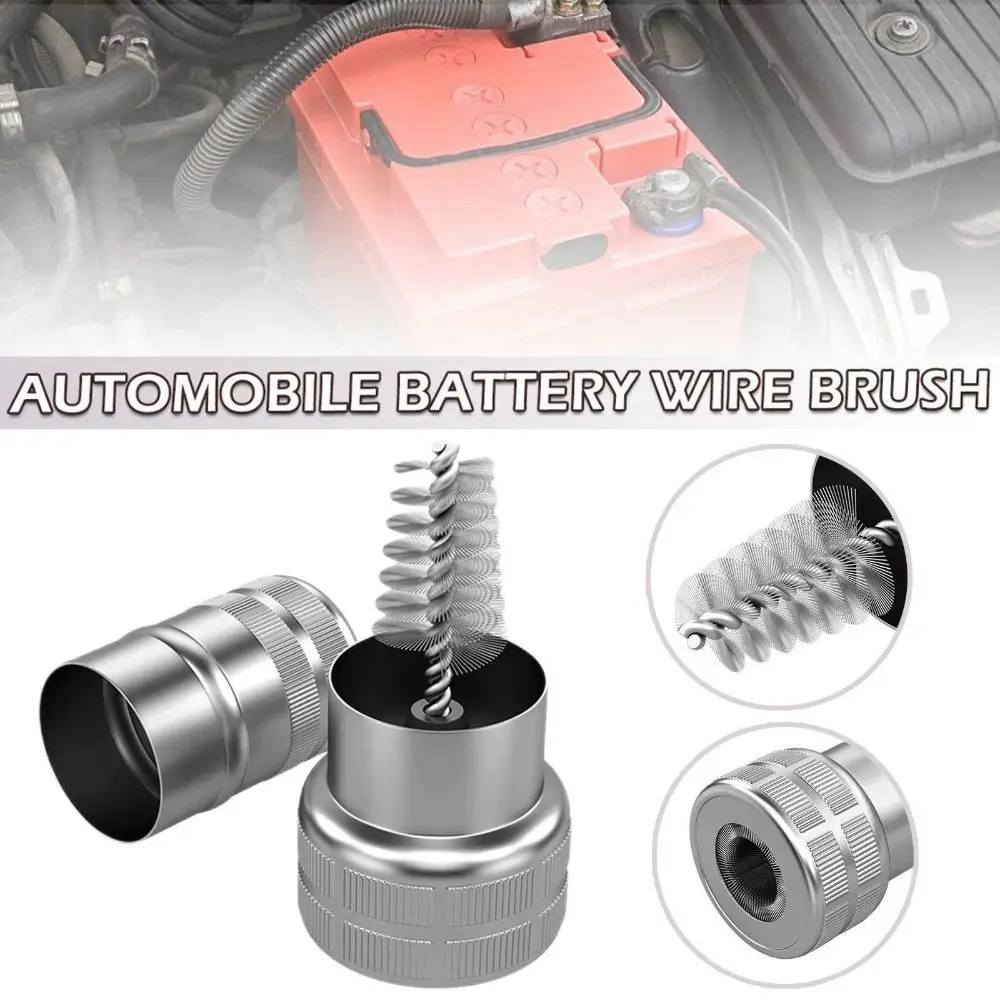 

& Care Corrosion Brush Hand Clean Tool Wire Brush Car Battery Post Battery Cleaning Tools Cleaner Dirt Battery Brush