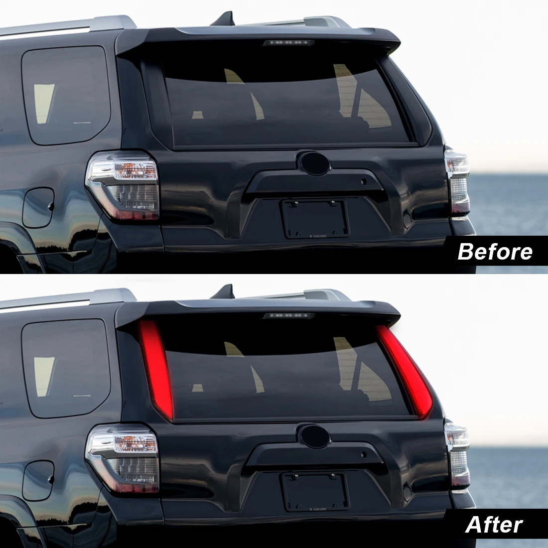 Задний бампер для автомобиля задний Toyota 4 runner 2010-2022 динамический сигнал поворота