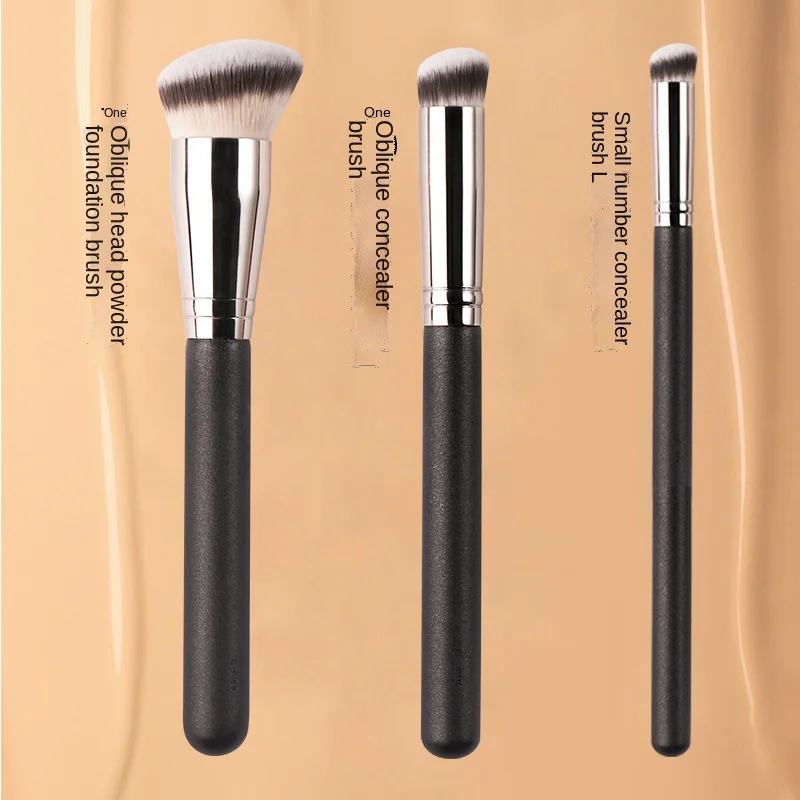 

Makeup brushes Set 3PCS Professional Natural Goat Hair Brushes Foundation Powder Contour Eyeshadow Make Up Brushes
