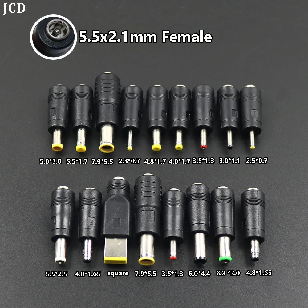 2 шт. адаптер питания постоянного тока папа-мама 5 5x2 1 мм на 7 9*5 5/6 3*3 0/6 0*4 4/3 5*1 3/4 8*1 65/4
