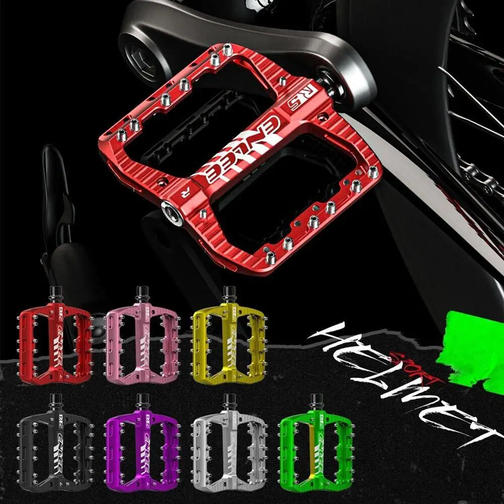 

1 Pair Bicycle Pedals Widened Non-slip High Strength Du Bearings Mountain Bike Pedals All-round Bike Pedals With Anti Skid Nails