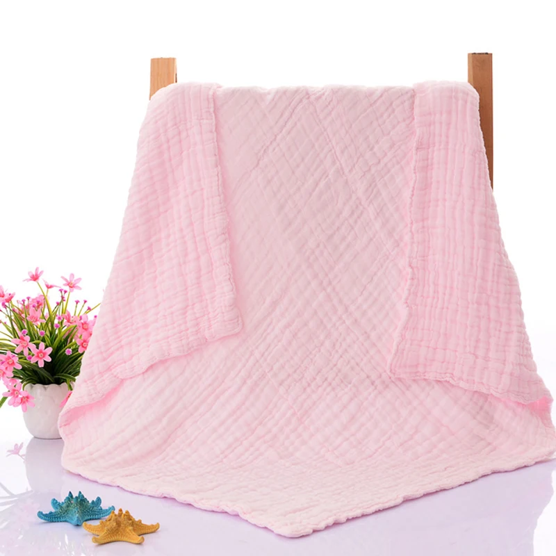 

110*110 Square Baby Towel Six layers Gauze Children Face Towel Soft Handkerchief Bath Towels for Newborns Infants Baby Washcloth