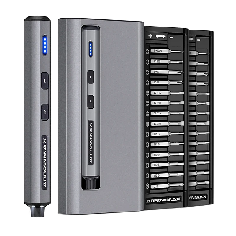 

Набор аккумуляторных отверток ARROWMAX SES MINI Black 28 в 1