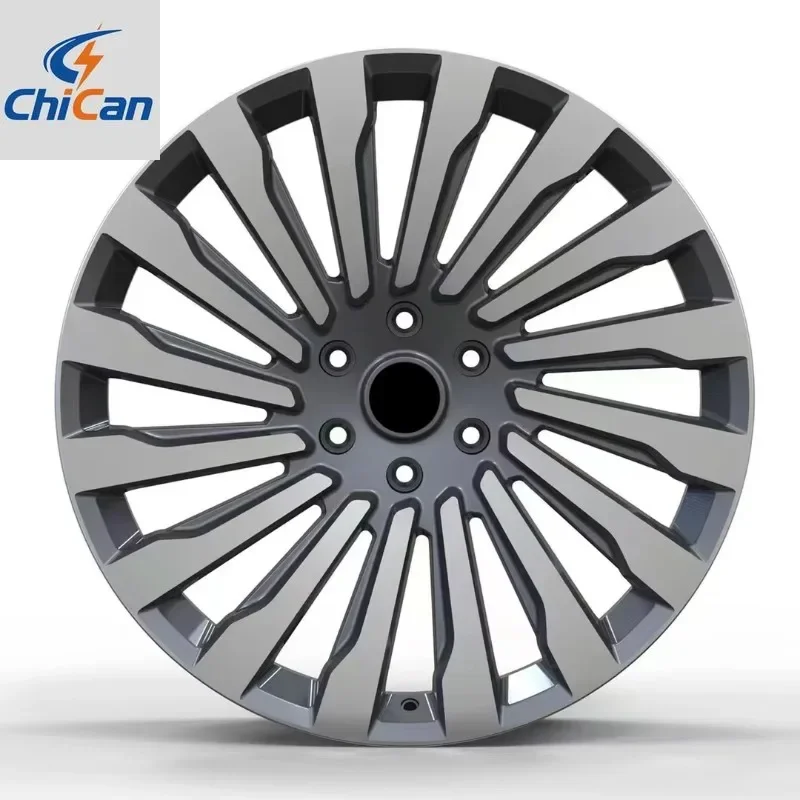 Фото Кованые диски Chican Custom 18-19 дюймов 5108 черно-серые для Ford, Jaguar, Lincoln, Volvo (2026)