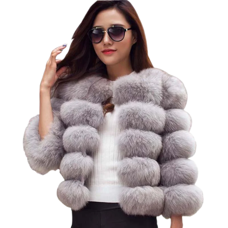

ZADORIN S-4XL Mink Coats Women Autumn Winter Top Fashion Pink FAUX Fur Coat Elegant Thick Warm Outerwear Fake Fur Woman Jacket