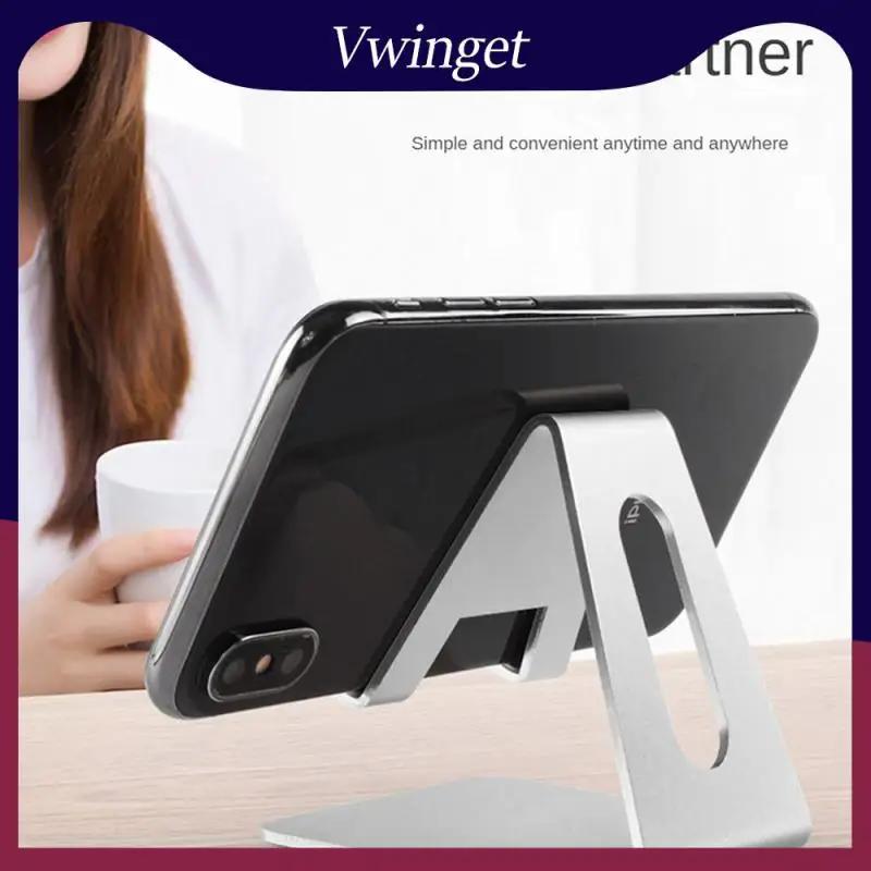 

Metal Tablet Holder Portable Foldable Phone Stand Base Universal Adjust For Iphone Xiaomi Mini Desktop Support Stand Bracket