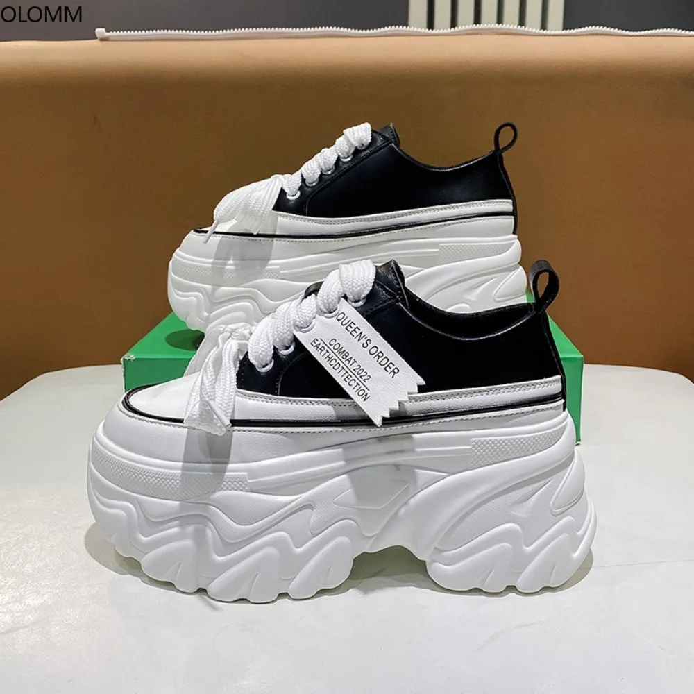 

Sneakers Womens Chunky Lace Up Platform Shoes Casual Running Wedge Heel Shoes