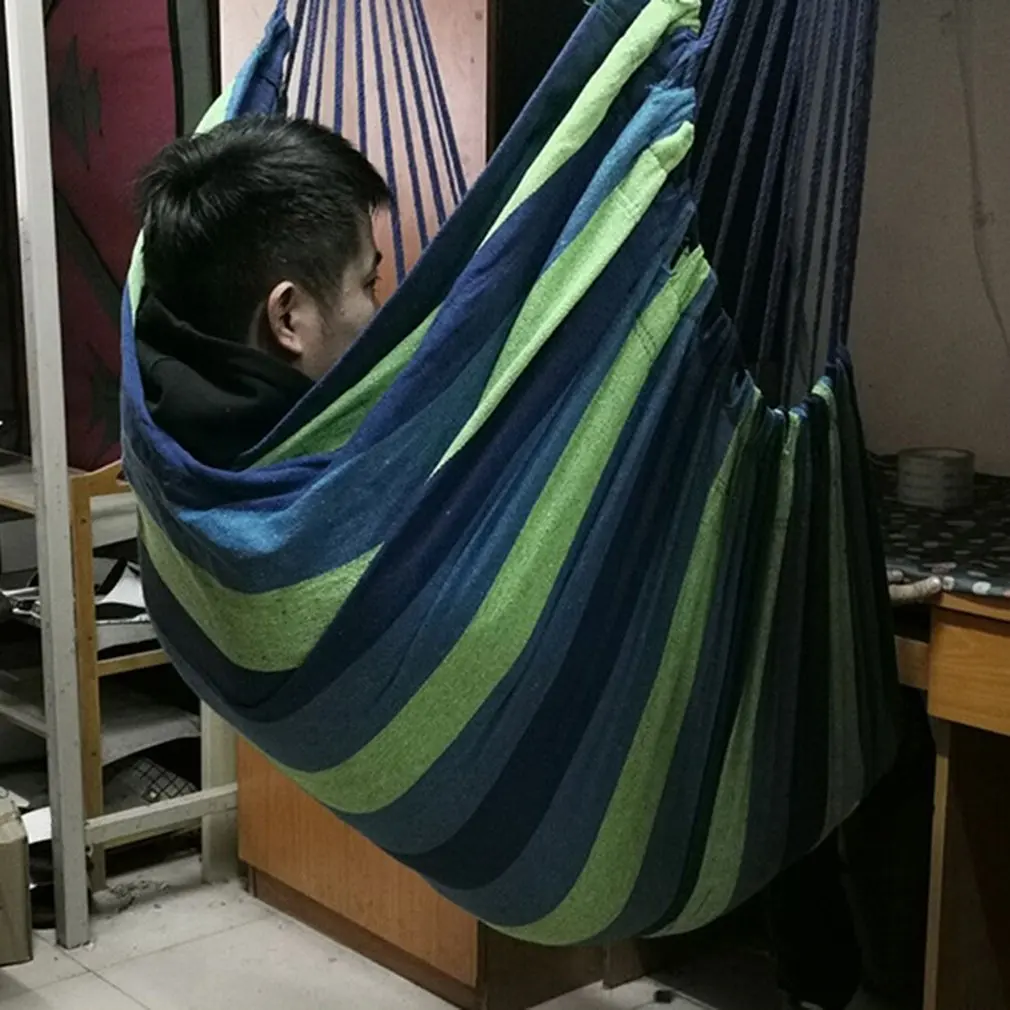 Туристический гамак утолщенная прочная холщовая подвесная кровать двойное