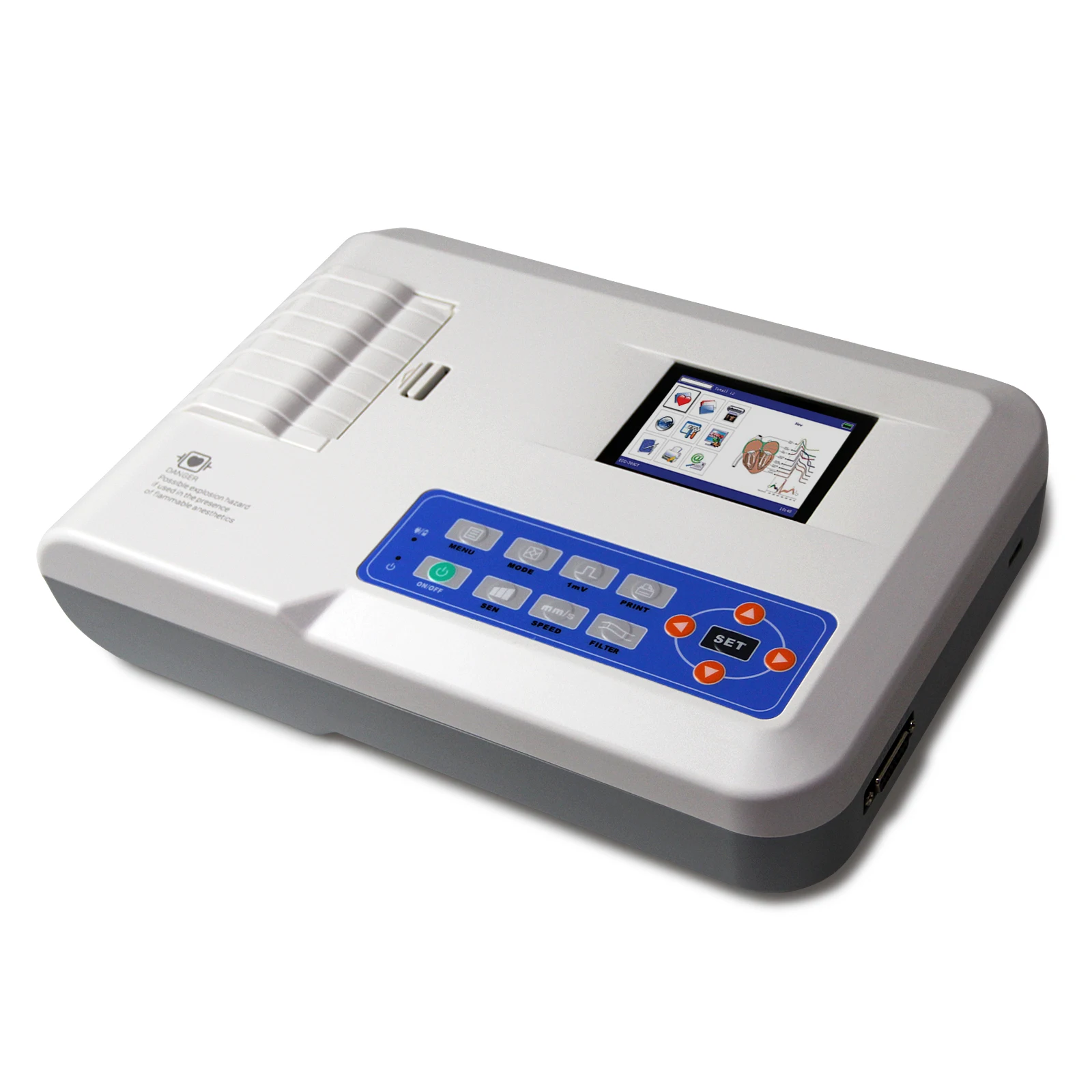 CONTEC ECG300G-VET 3 6 12-канальный Ecg портативный Ekg аппарат ветеринарное медицинское