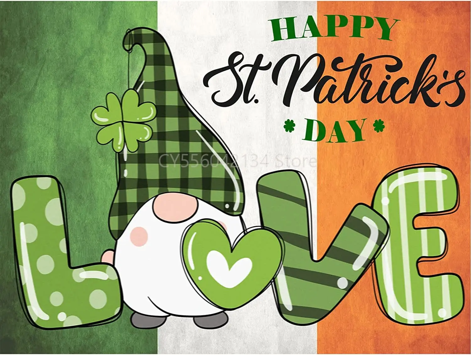 

St. Patrick's Day Gnome DIY 5D Diamond Painting Full Round Resin Mosaic Diamond Embroidery Picture Rhinestone Home Decor Gift