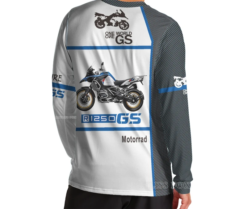 Летняя футболка для BMW мотоциклетный вождение моторад гоночные приключения