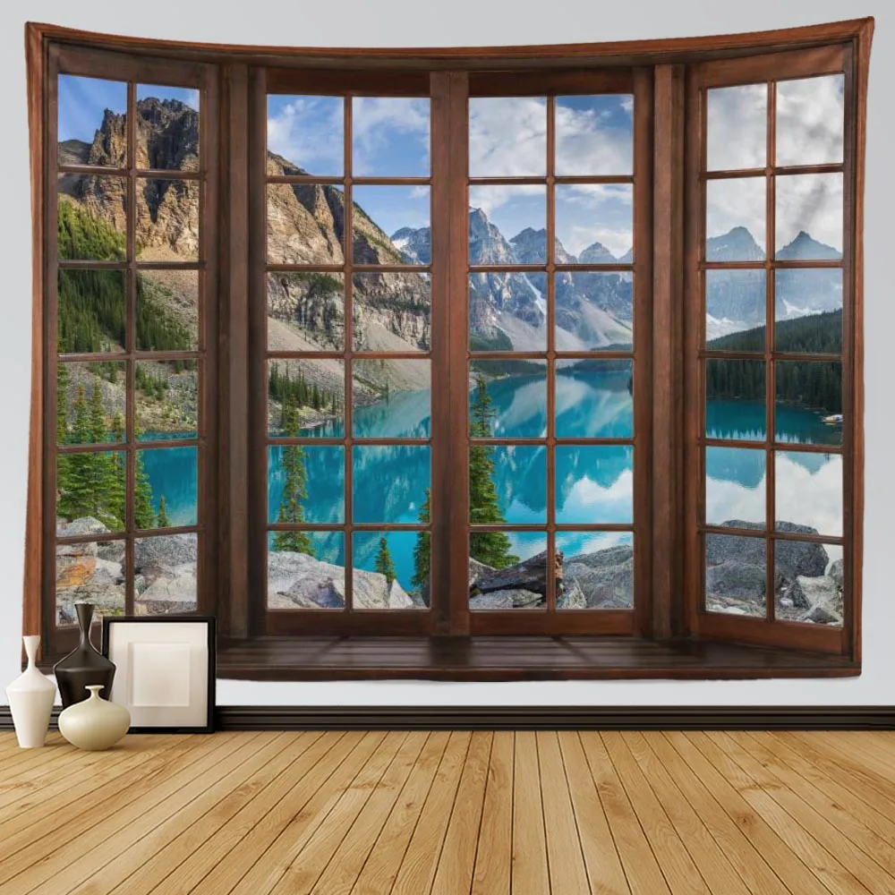 

Украшение для окна, гобелен в стиле хиппи, украшение на стену в богемном стиле, гобелен для спальни