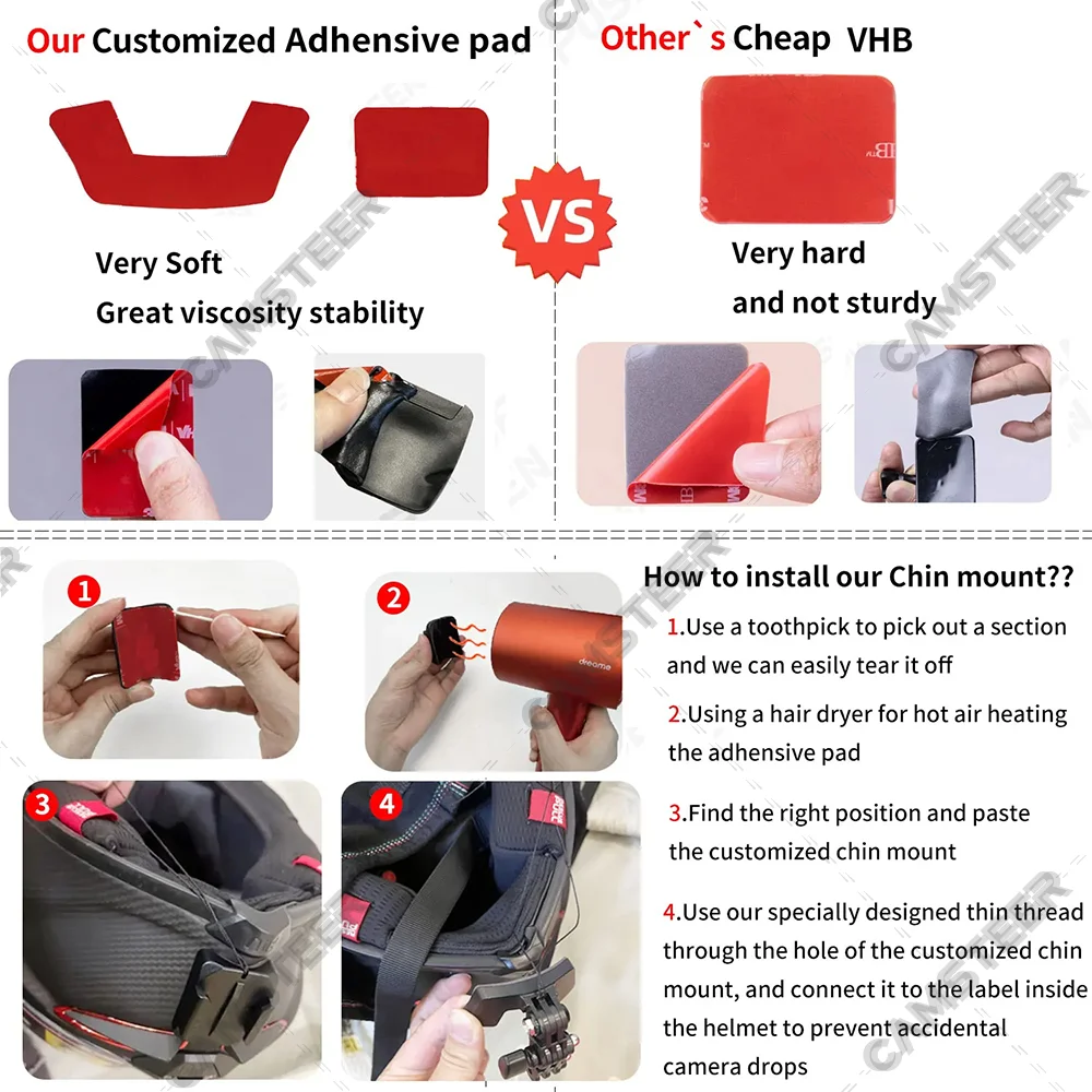 Алюминиевое крепление для шлема LS2 FF352 на заказ камеры GoPro Hero 12 11 10 9 Insta360 X4 X3 Ace pro DJI