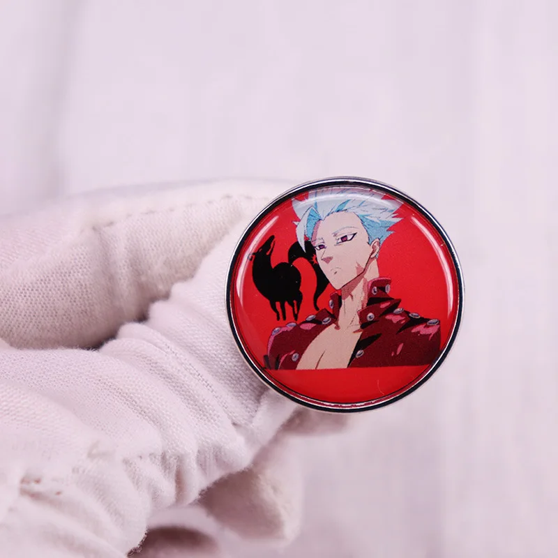 C2964 заколки в виде смертных грехов металлические броши и булавки эмалированная